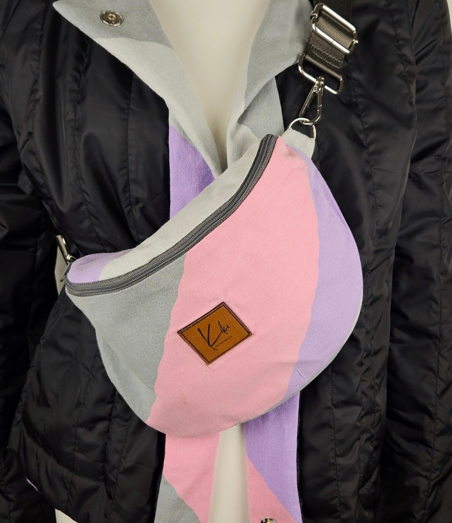 Upcycled Crossbody Bag "Vintage"