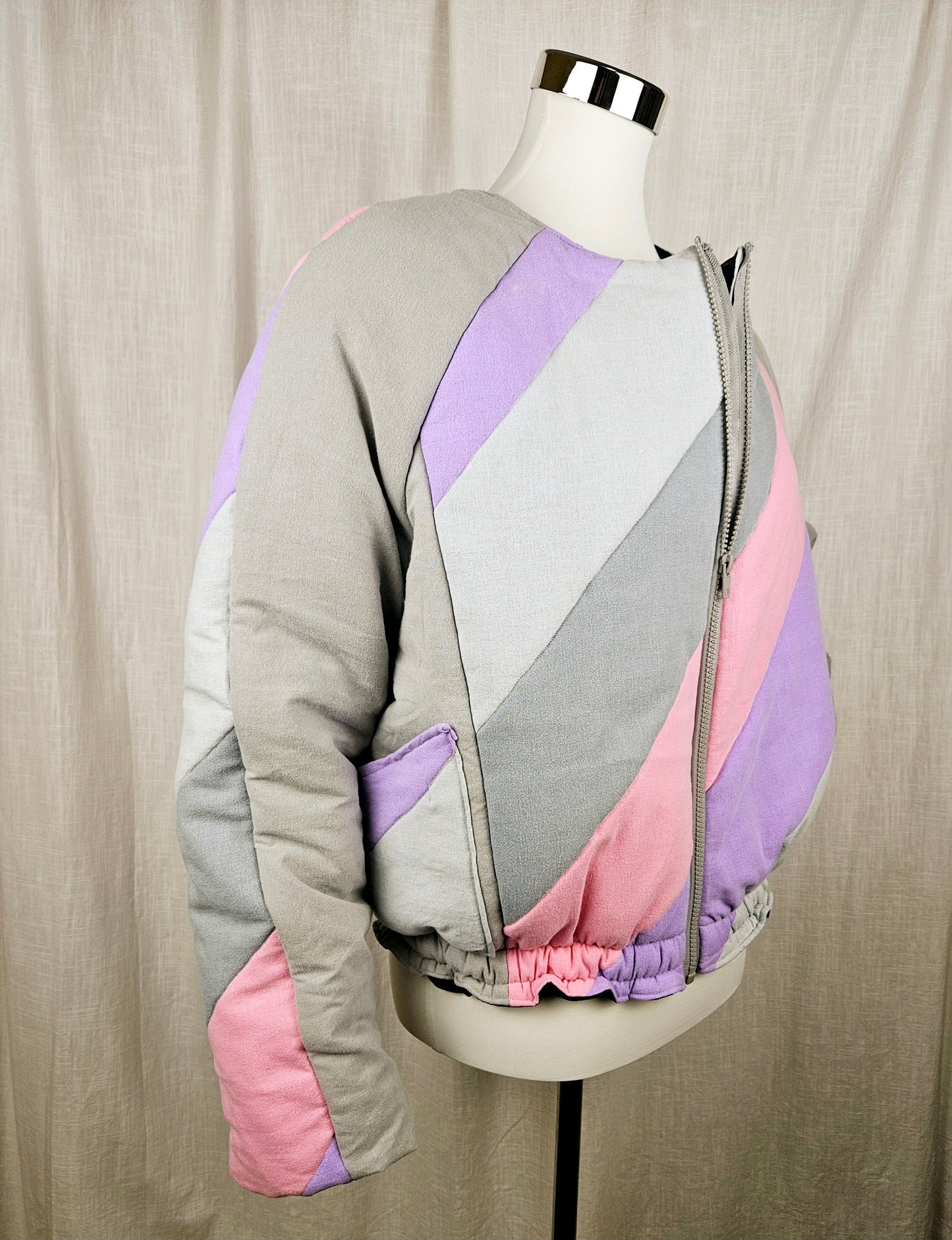 Upcycled Bomberjacke "Vintage" Gr. S