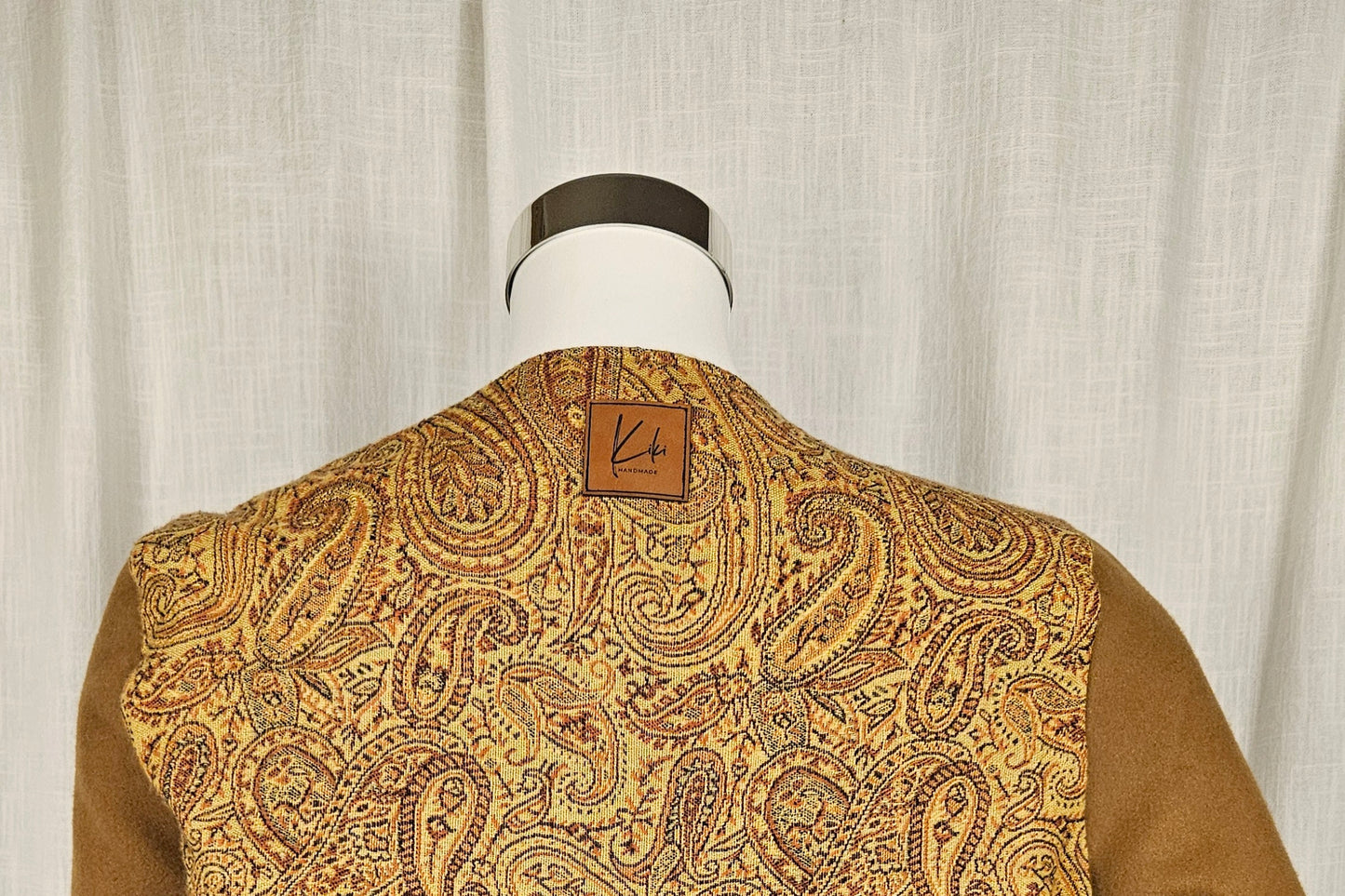 Wendbare Wolljacke Paris Style "Paisley" Gr. S/M