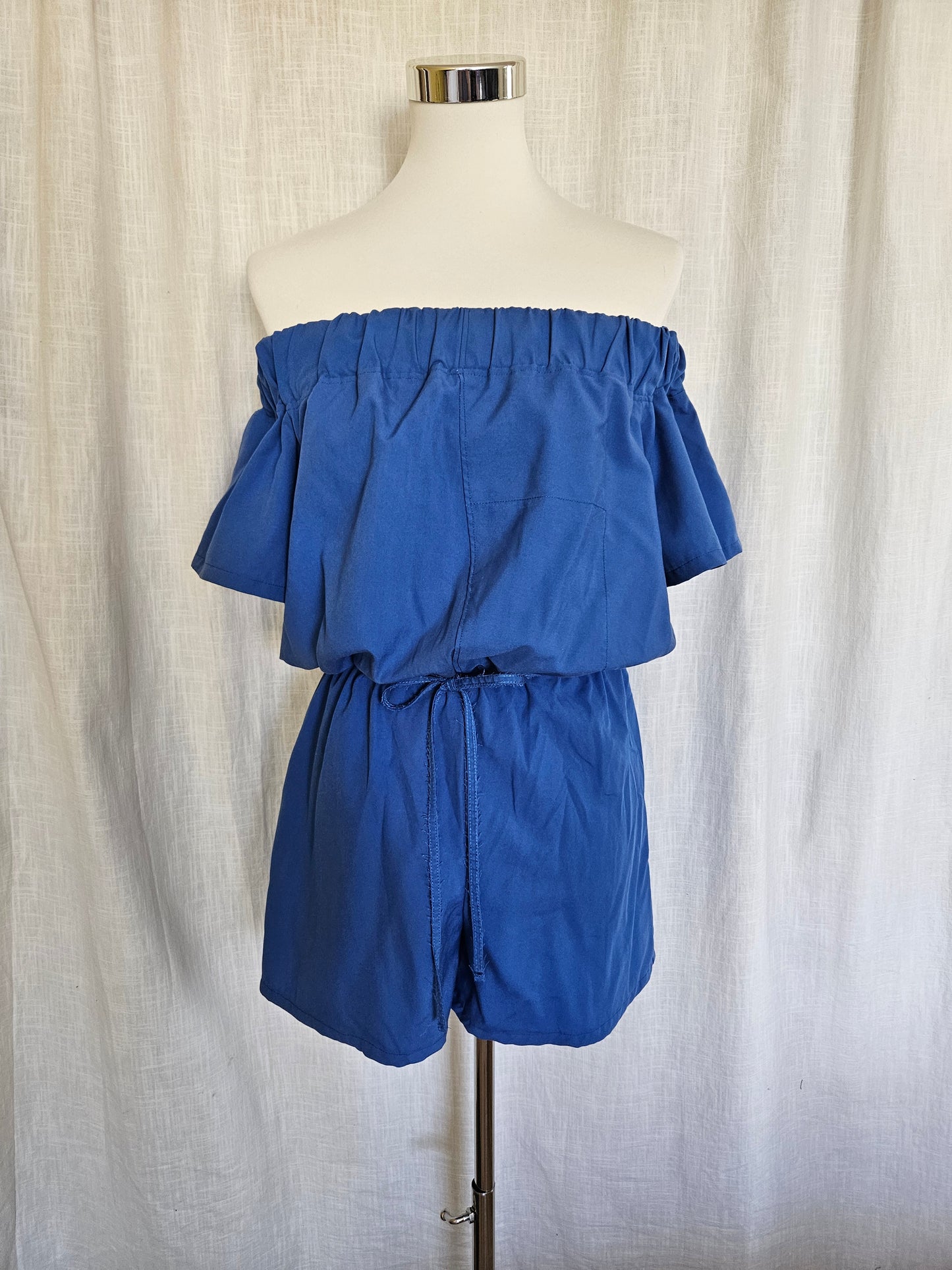 Upcycled off-shoulder Jumpsuit Gr. S