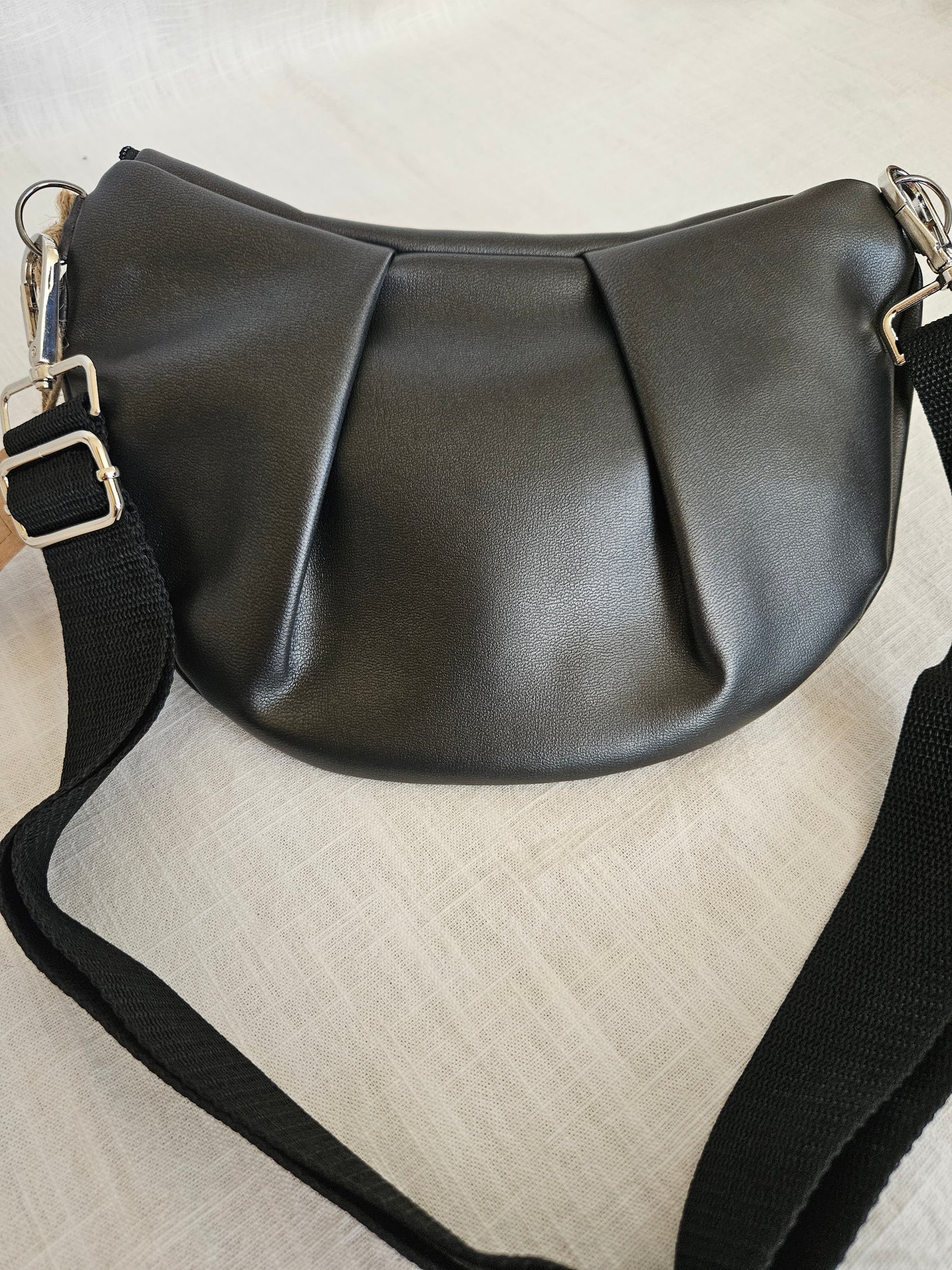 Anthrazit Crossbody Bag metallic "Schwarz"