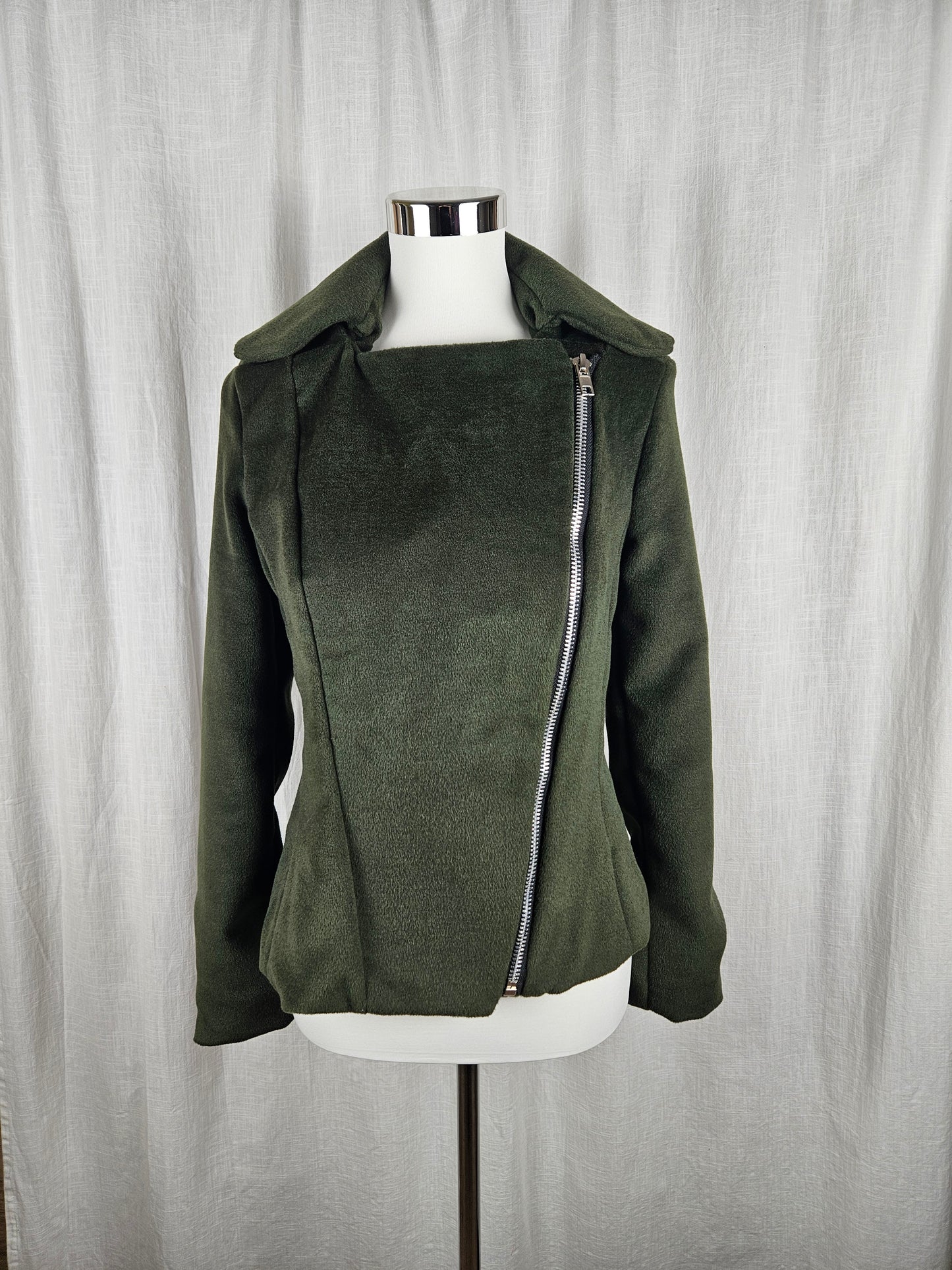 Grüne Bikerjacke Gr. 36 / S