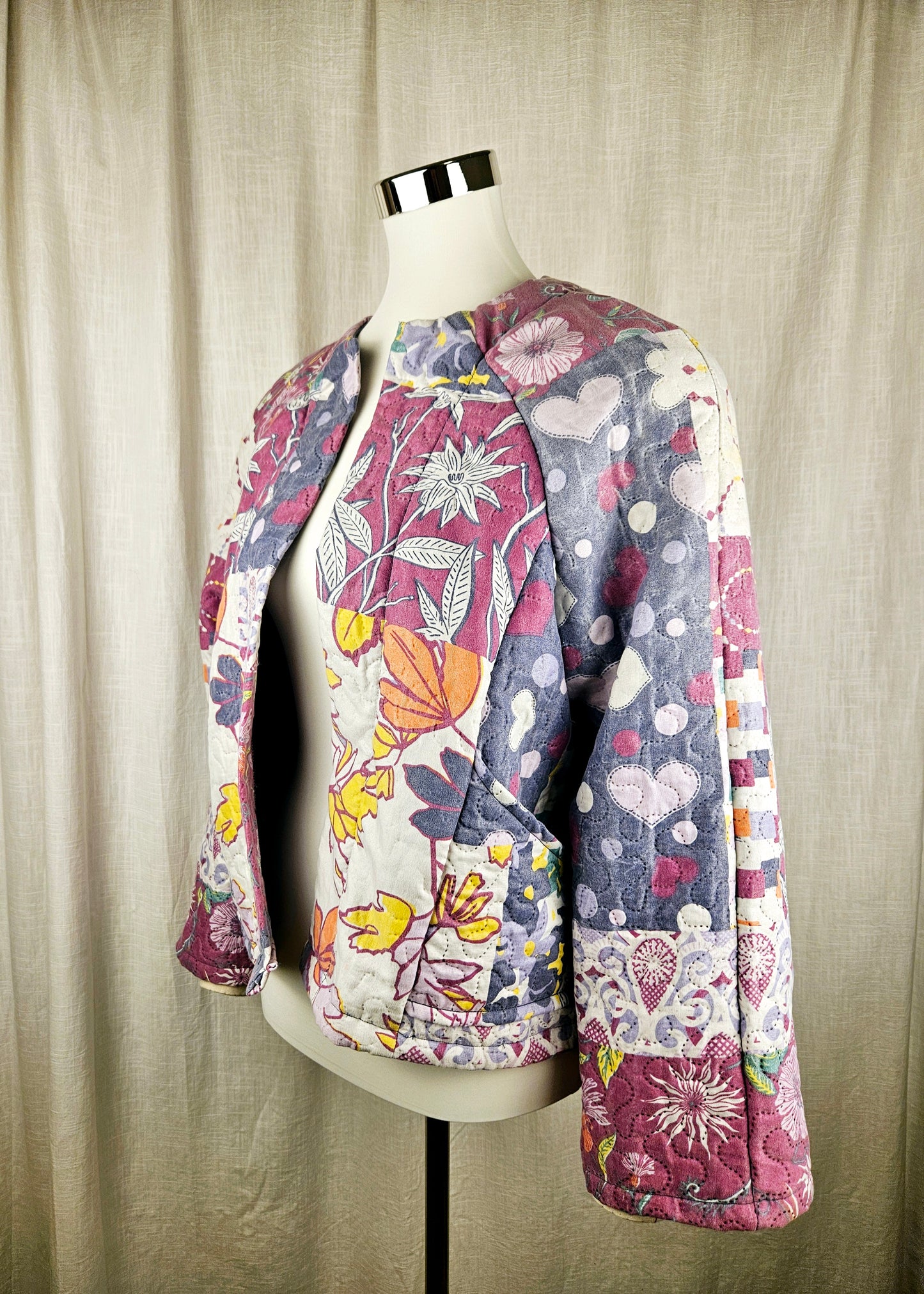 Upcycled Jacke "Patchwork" one size