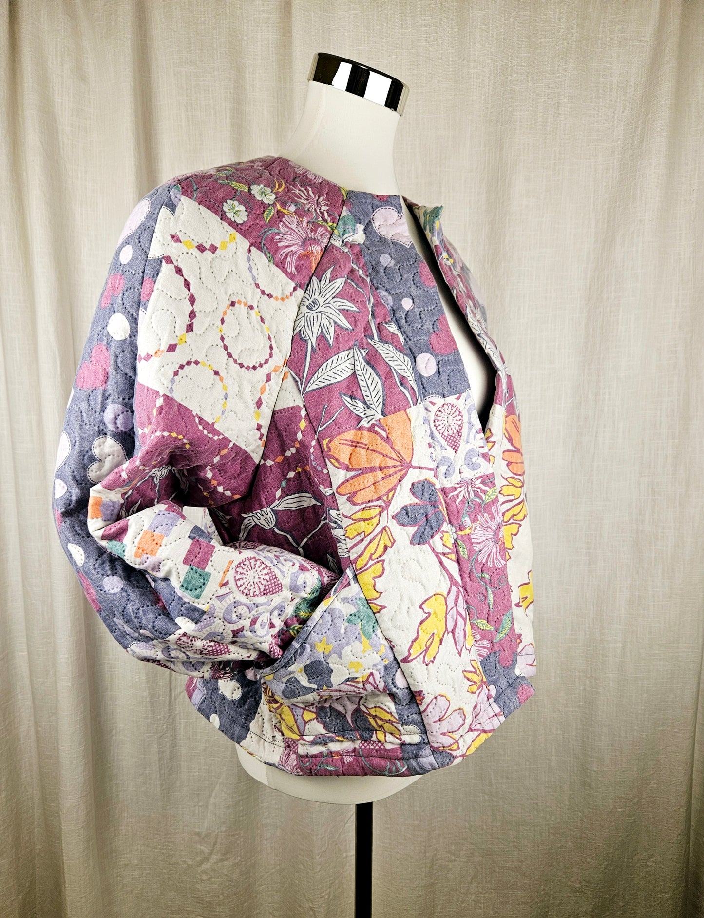 Upcycled Jacke "Patchwork" one size