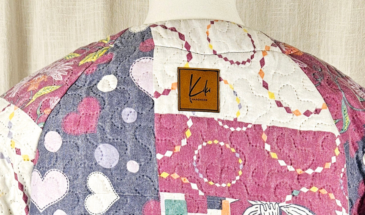 Upcycled Jacke "Patchwork" one size