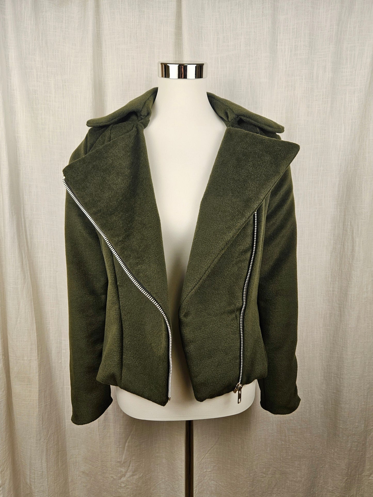 Grüne Bikerjacke Gr. 36 / S