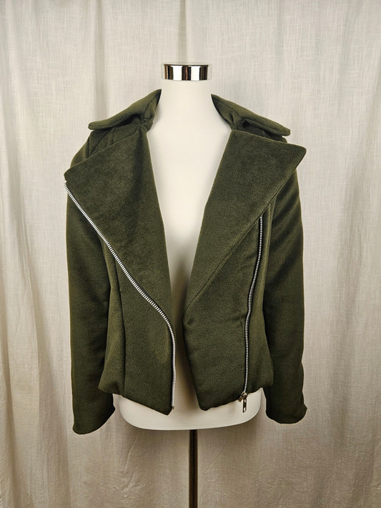 Grüne Bikerjacke Gr. 36 / S