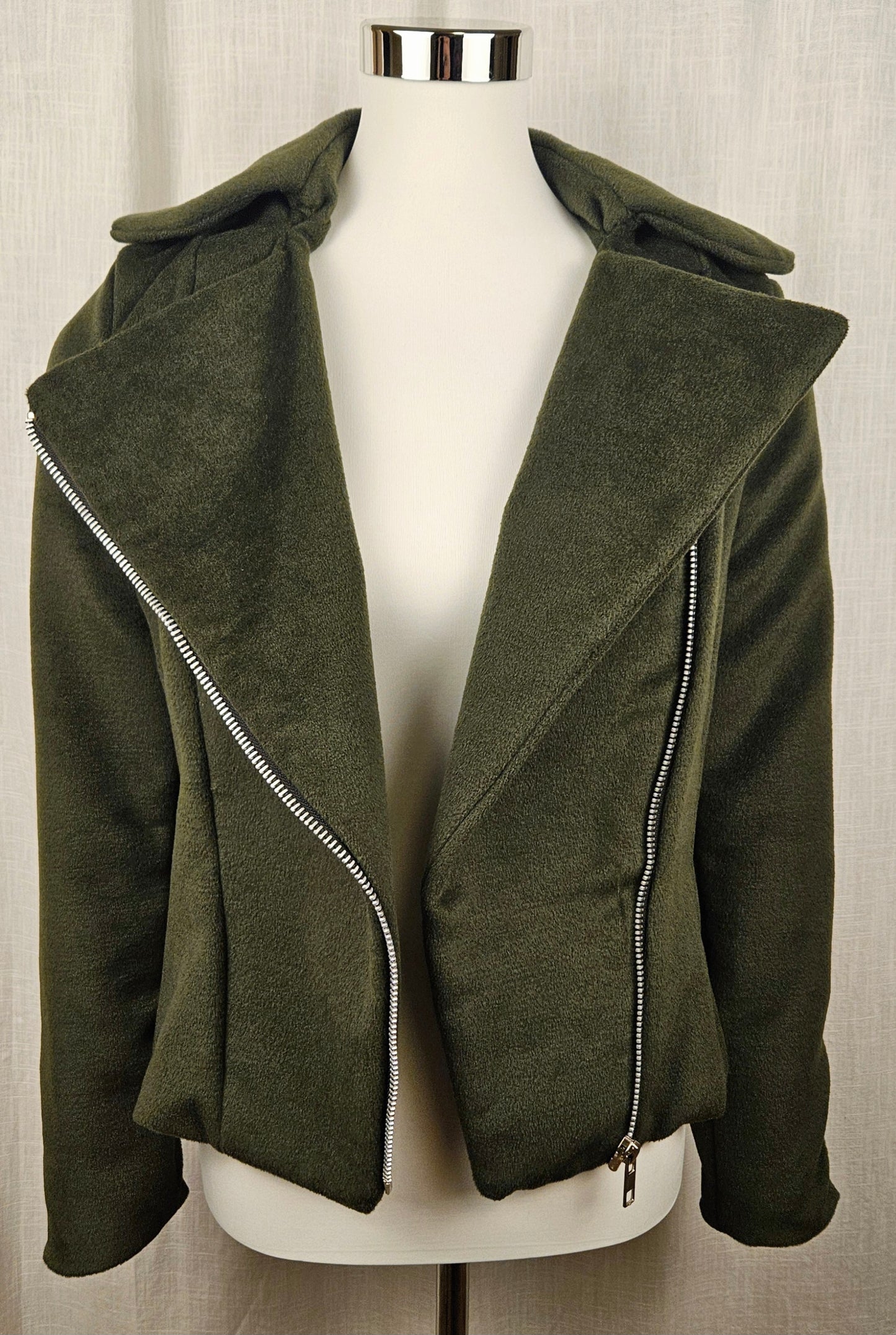 Grüne Bikerjacke Gr. 36 / S