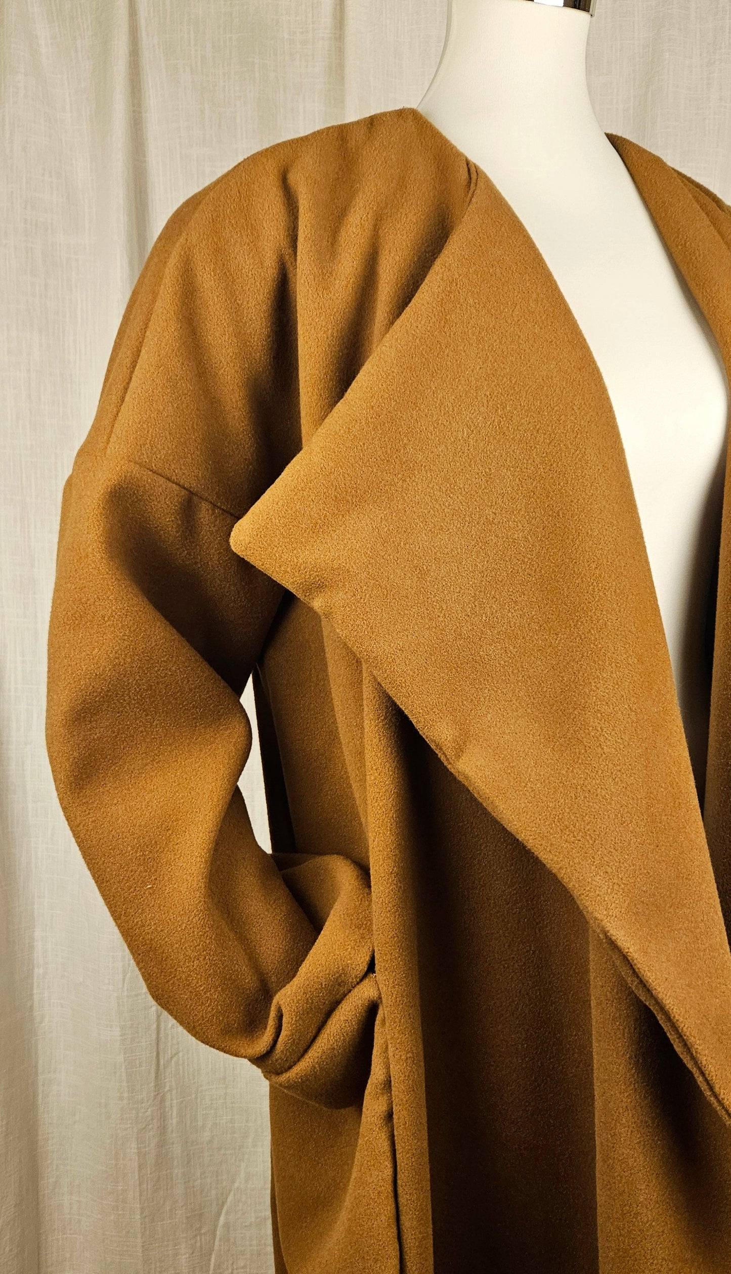 Wollmantel extra lang "Oversize" Gr. S/M