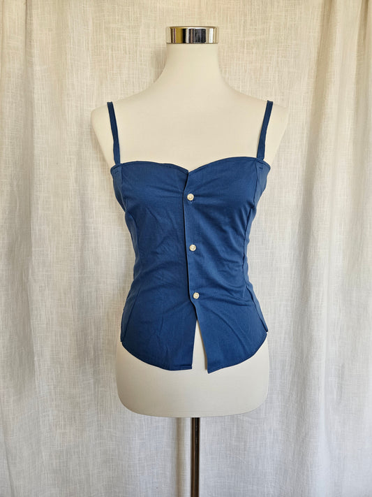 Upcycled Korsagen-Top Gr. S