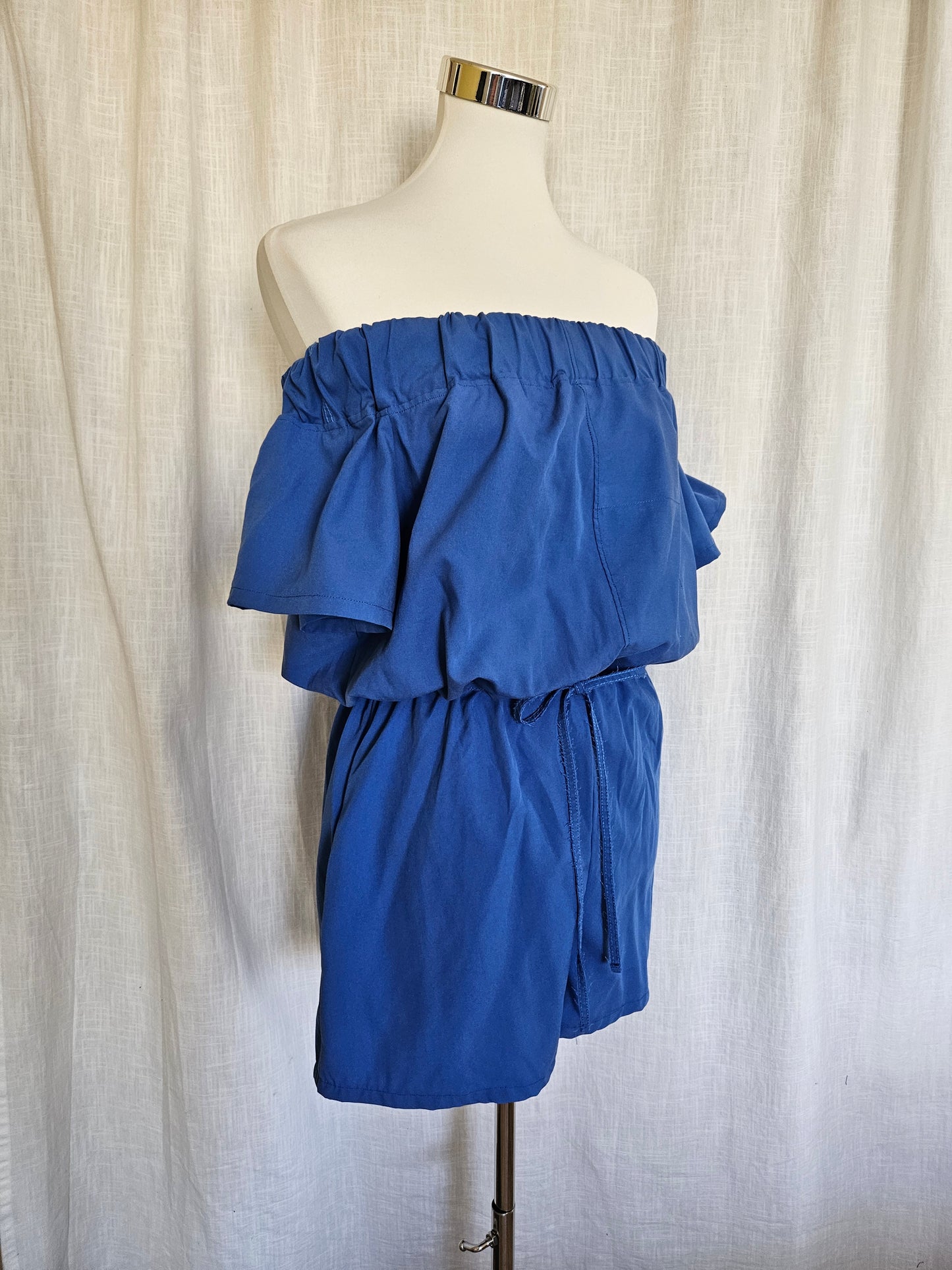Upcycled off-shoulder Jumpsuit Gr. S