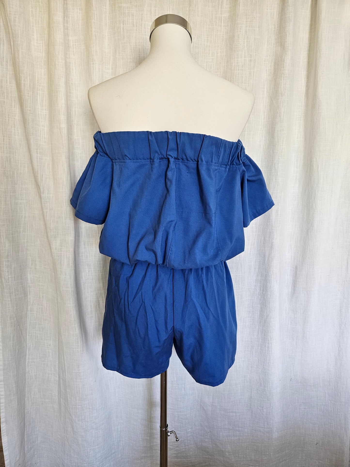 Upcycled off-shoulder Jumpsuit Gr. S