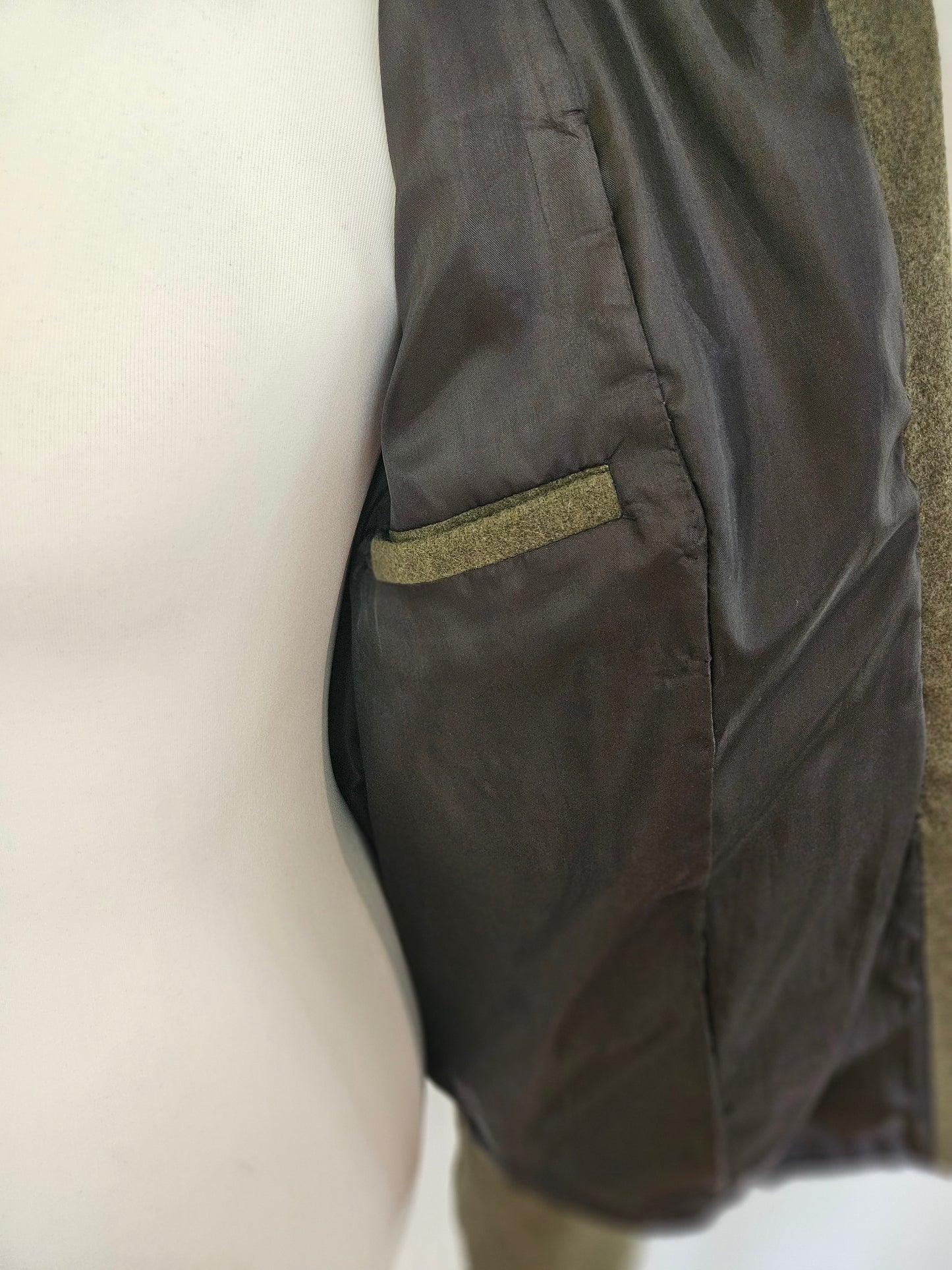 Upcycled grüne Jacke Gr. S
