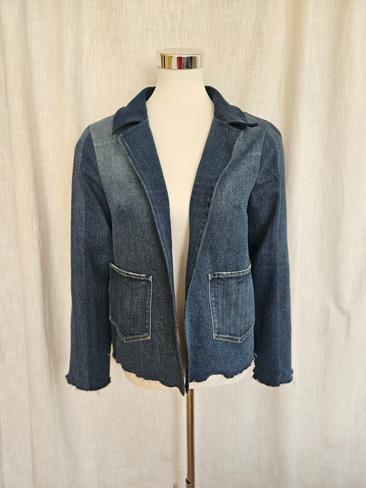 Upcycled Jeansjacke Gr. S