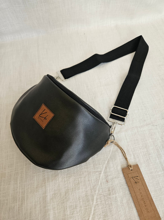 Anthrazit Crossbody Bag metallic "Schwarz"