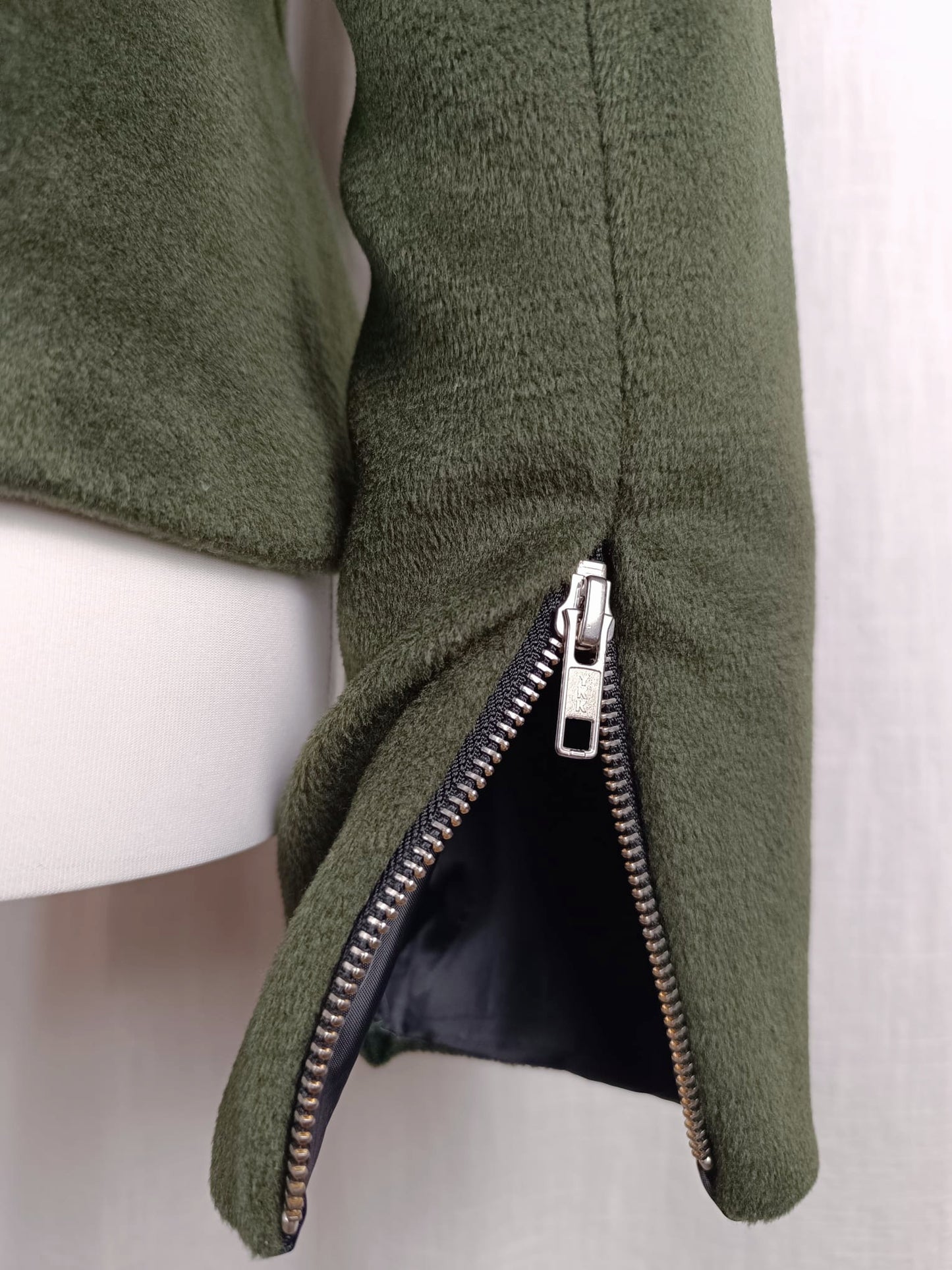 Grüne Bikerjacke Gr. 36 / S