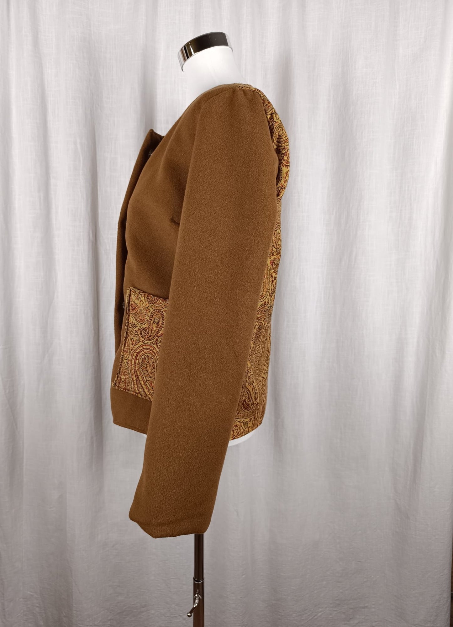 Wendbare Wolljacke Paris Style "Paisley" Gr. S/M