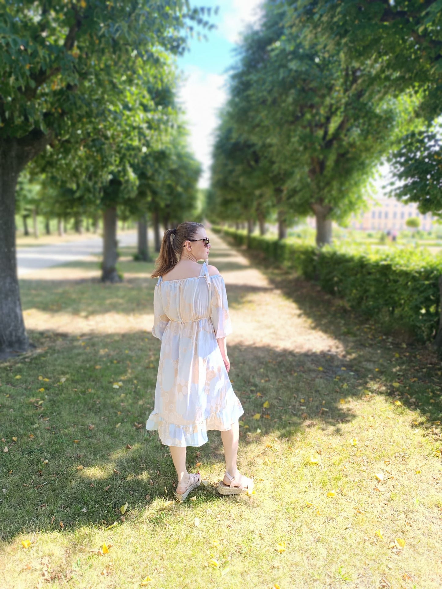 Upcycled Sommerkleid "Midi" Gr. S